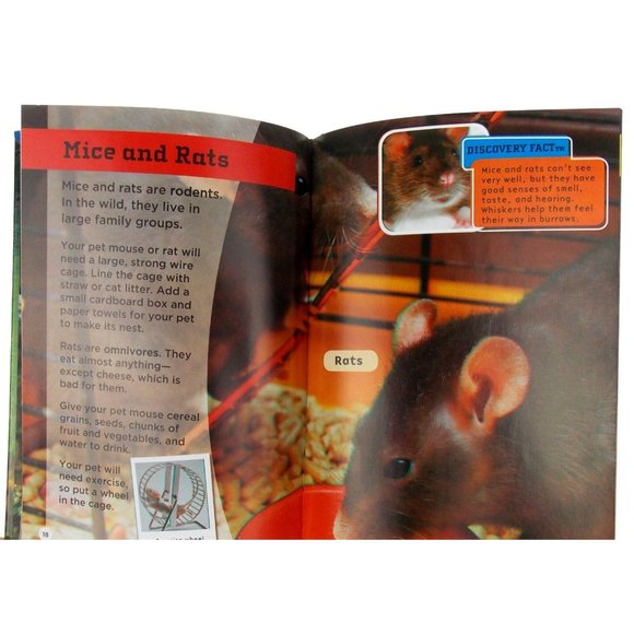 Discovery Kids Favorite Pets 3D Readers Lot 2 Over 50 3D Stickers Book Dogs Cats - Picture 3 of 3